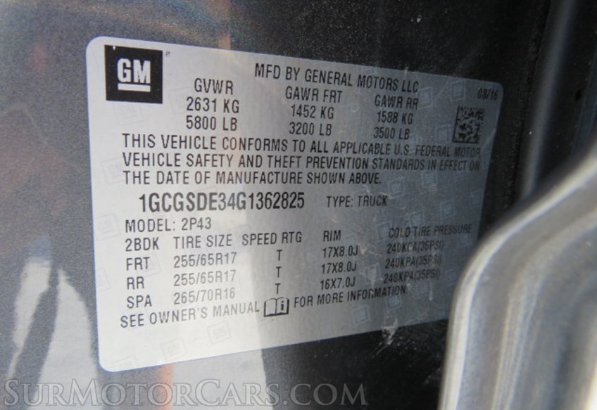 2016 Chevrolet Colorado - Image 54