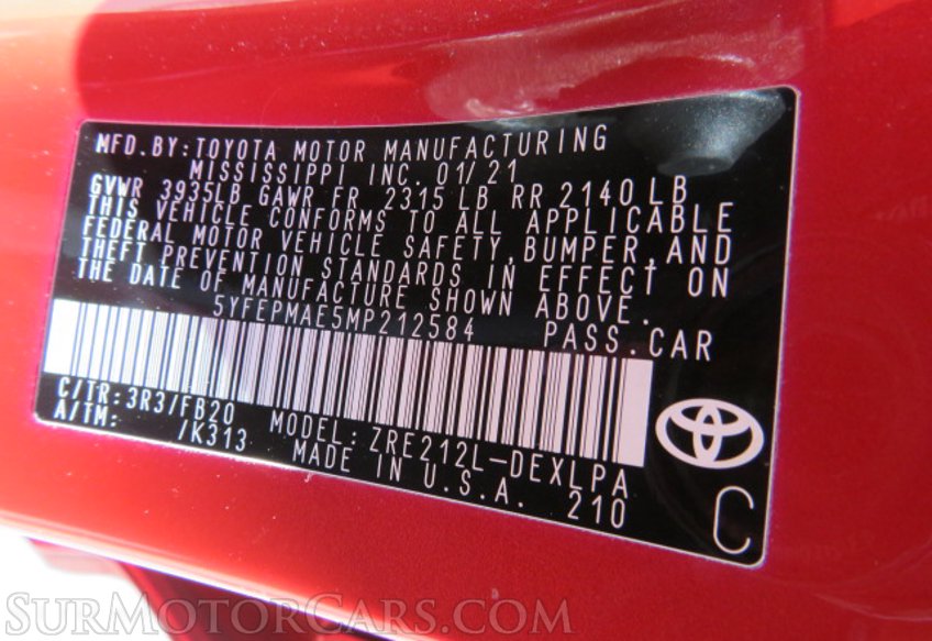 2021 Toyota Corolla - Image 44