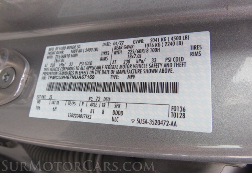 2022 Ford Escape - Image 46