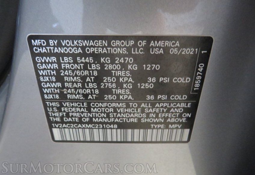 2021 Volkswagen Atlas Cross Sport - Image 49