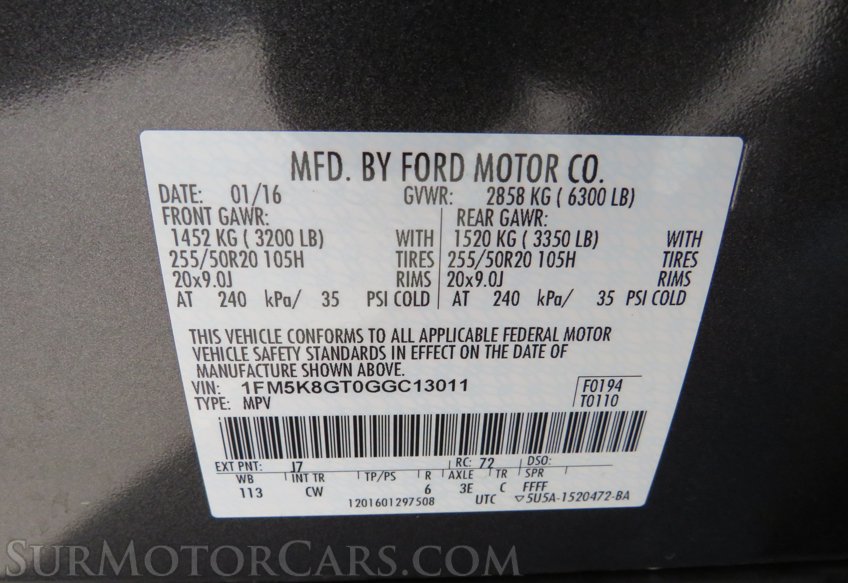 2016 Ford Explorer - Image 67