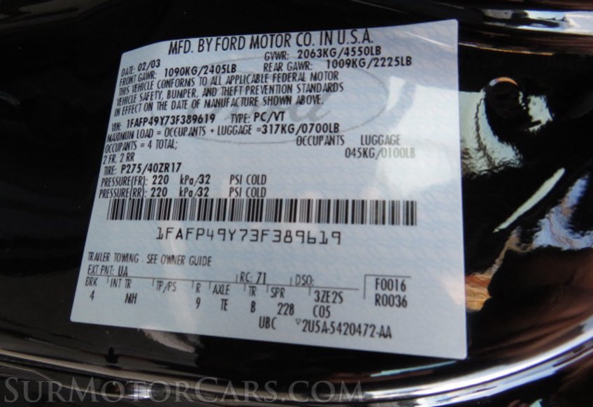 2003 Ford Mustang - Image 65