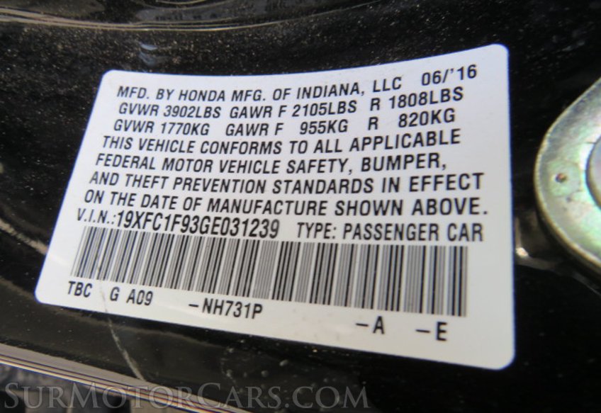 2016 Honda Civic Sedan - Image 55