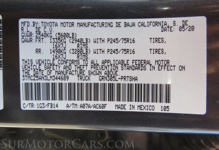 2020 Toyota Tacoma 4WD - Image 51