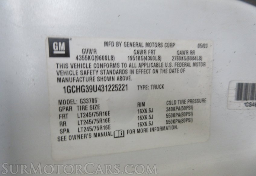 2003 Chevrolet Express Cargo Van 4X4 - Image 59