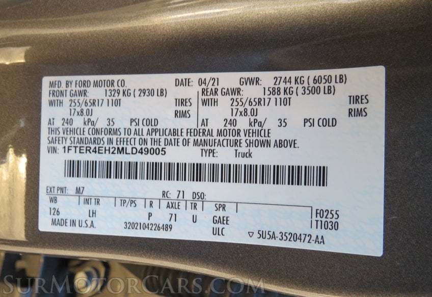 2021 Ford Ranger - Image 40