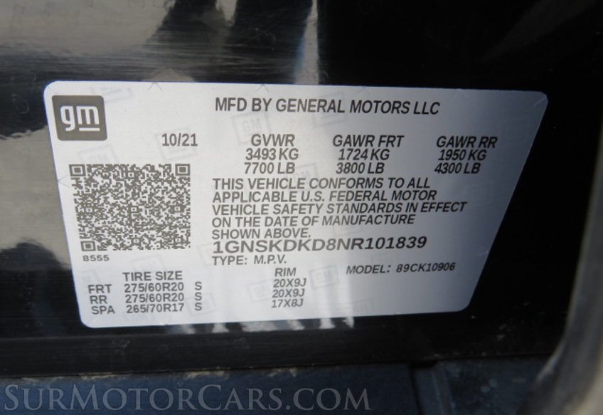 2022 Chevrolet Suburban - Image 58