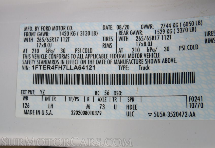 2020 Ford Ranger - Image 57