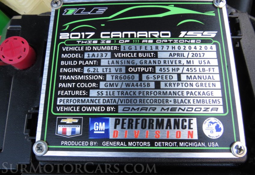 2017 Chevrolet Camaro - Image 57