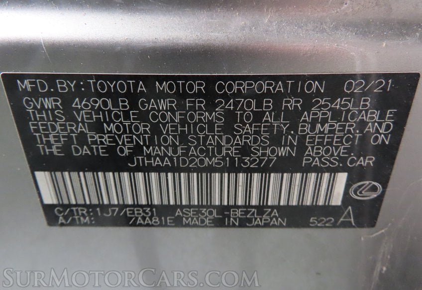 2021 Lexus IS 300 - Image 57