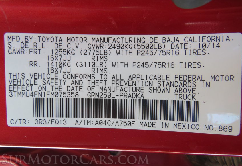 2015 Toyota Tacoma - Image 42