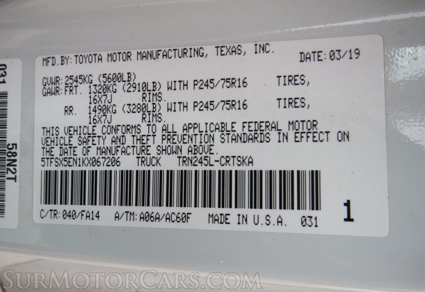 2019 Toyota Tacoma 4WD - Image 36