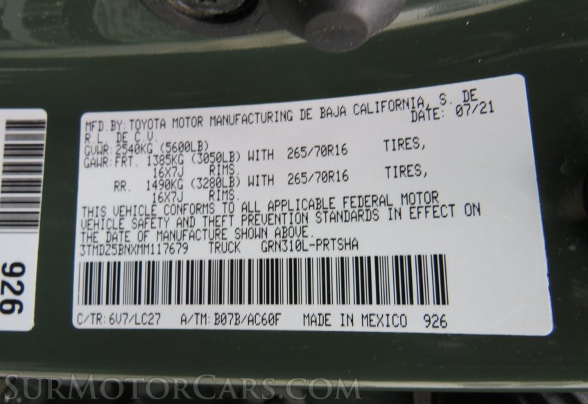 2021 Toyota Tacoma 4WD - Image 51