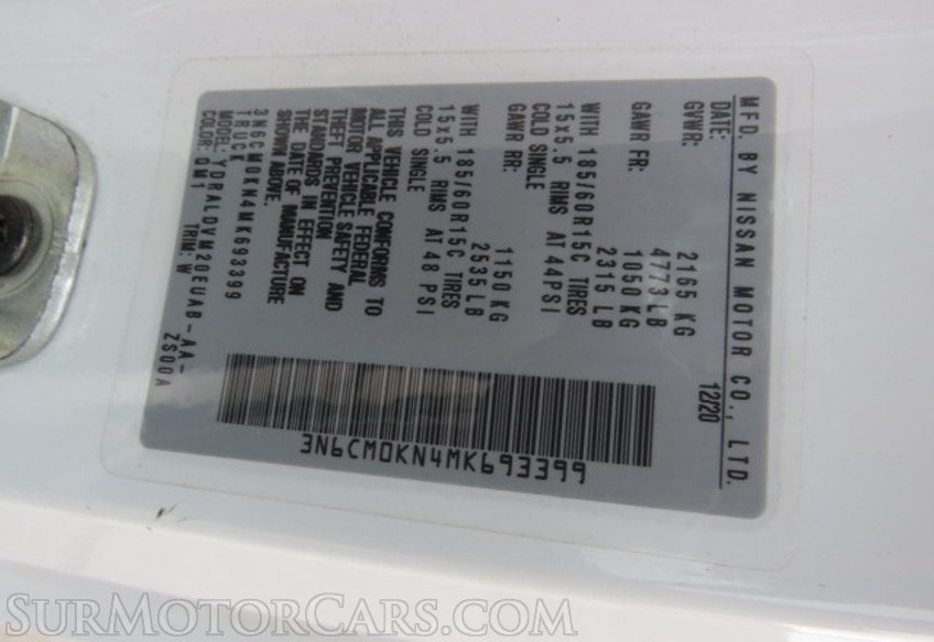 2021 Nissan NV200 Compact Cargo - Image 48