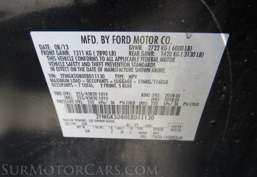 2014 Ford Flex - Image 60