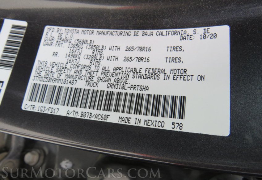 2021 Toyota Tacoma 4WD - Image 52