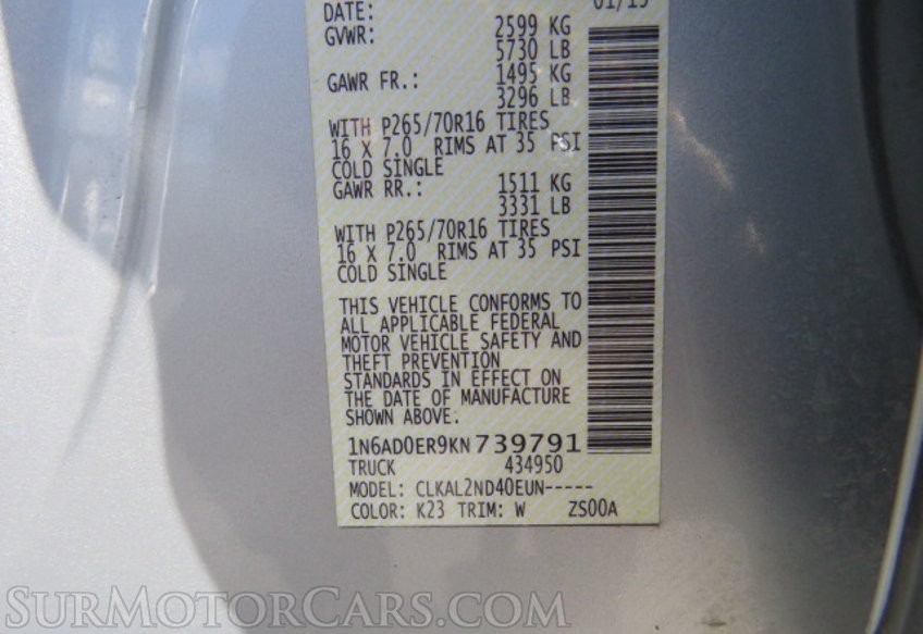 2019 Nissan Frontier - Image 55