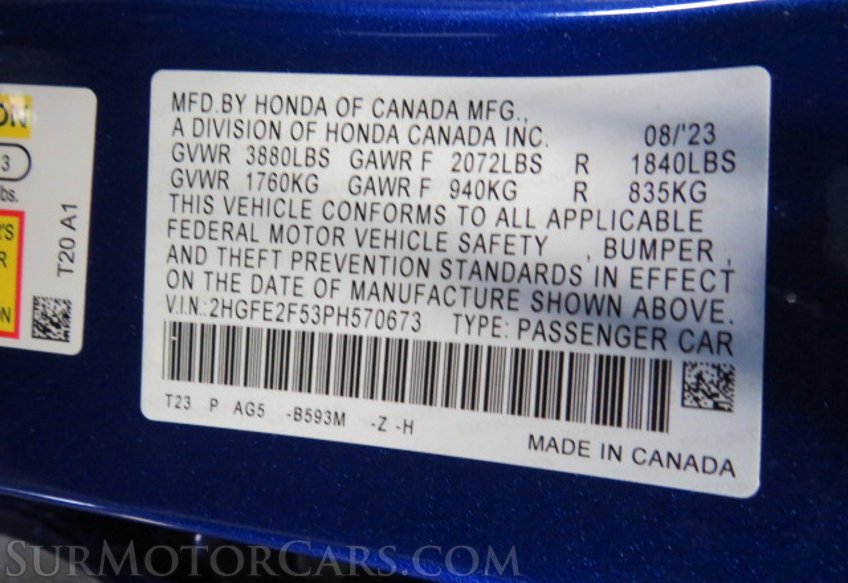 2023 Honda Civic - Image 48