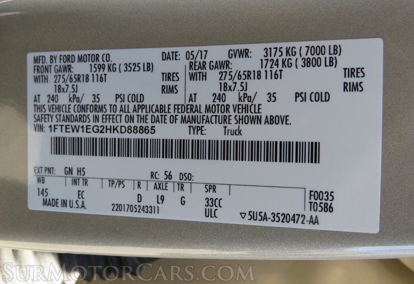 2017 Ford F-150 - Image 61