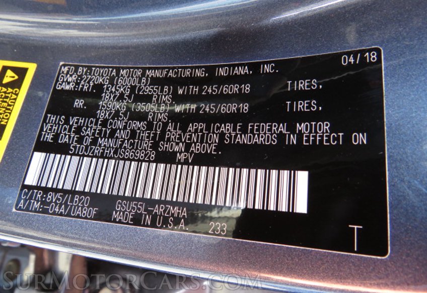 2018 Toyota Highlander - Image 59