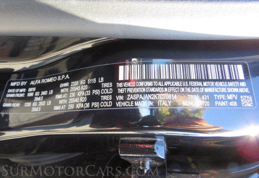 2019 Alfa Romeo Stelvio - Image 56