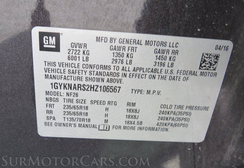 2017 Cadillac XT5 - Image 73