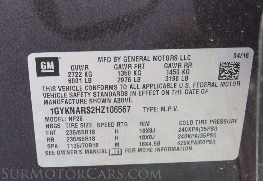 2017 Cadillac XT5 - Image 72