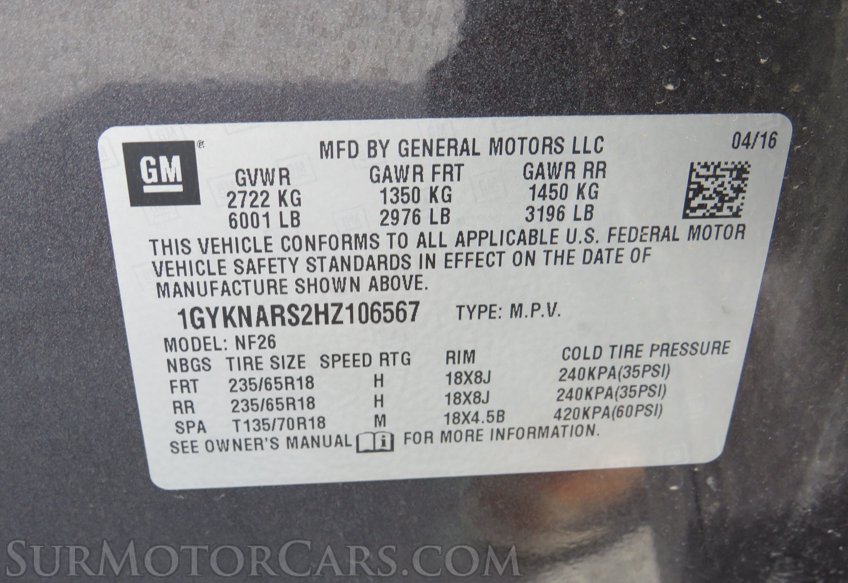 2017 Cadillac XT5 - Image 71