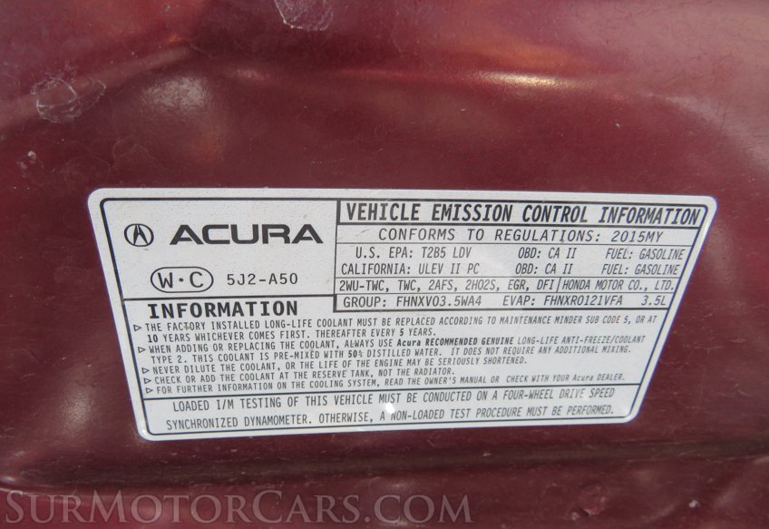 2015 Acura TLX - Image 54