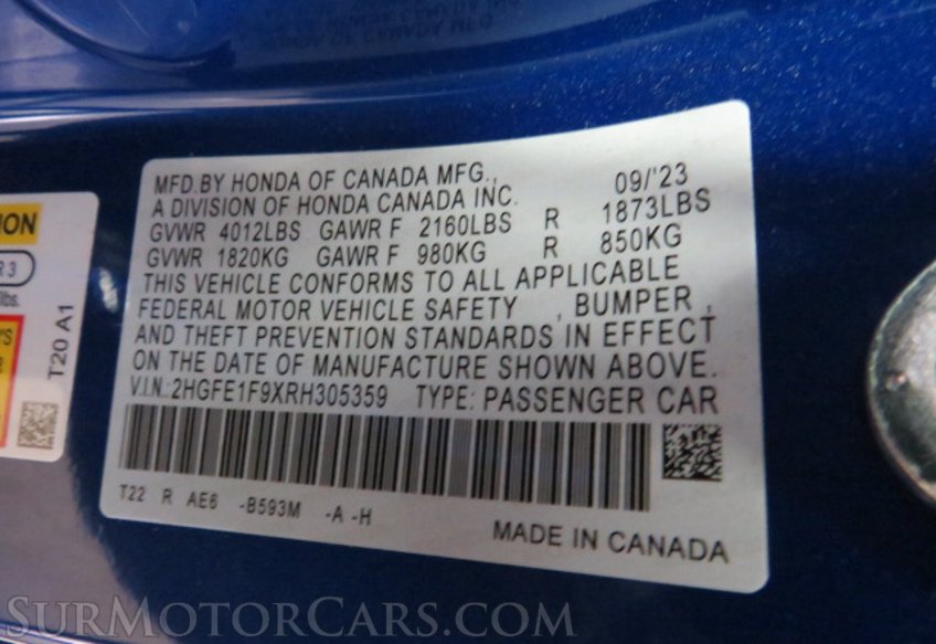 2024 Honda Civic - Image 55