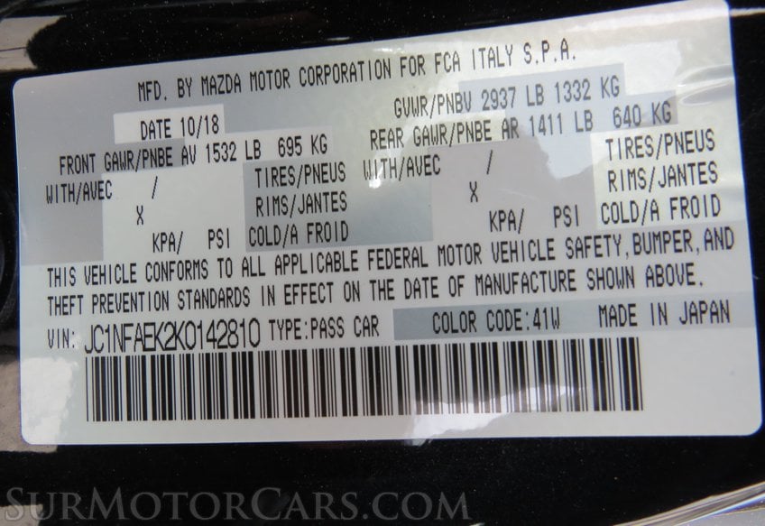 2019 FIAT 124 Spider - Image 59