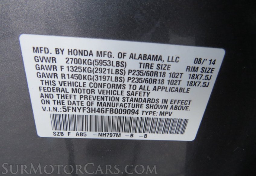 2015 Honda Pilot - Image 52