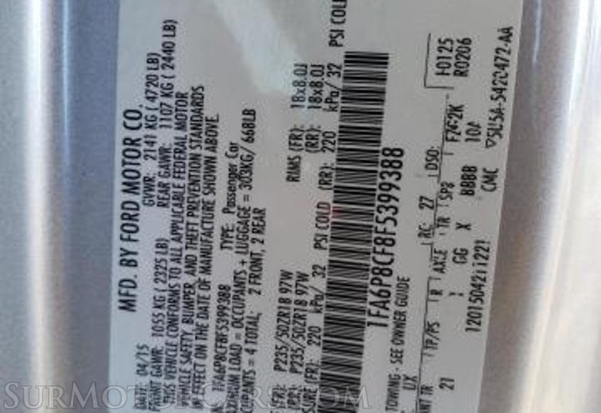 2015 Ford Mustang - Image 9