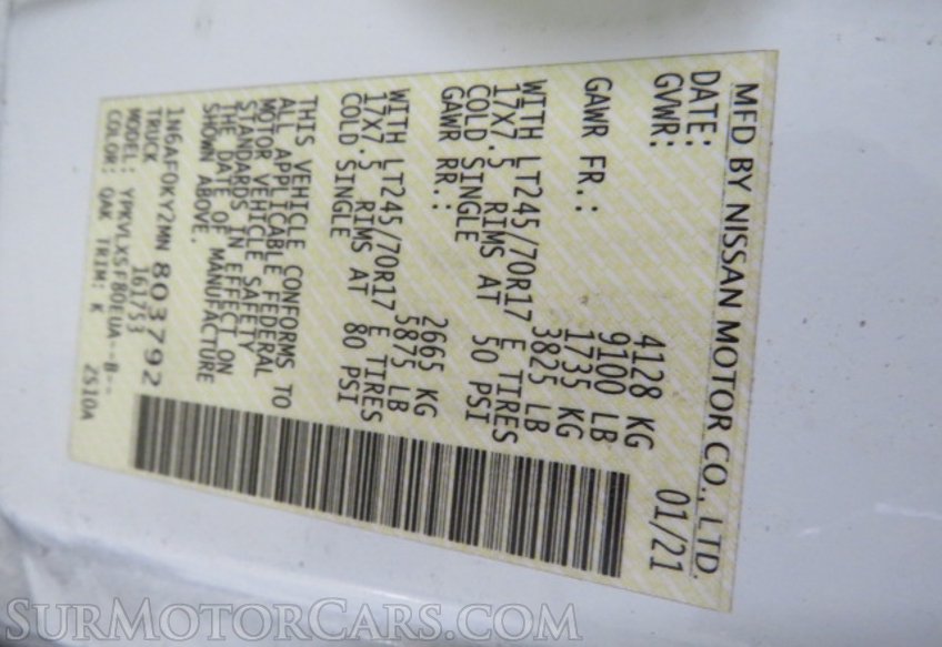 2021 Nissan NV - Image 46