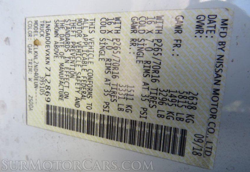 2019 Nissan Frontier - Image 48