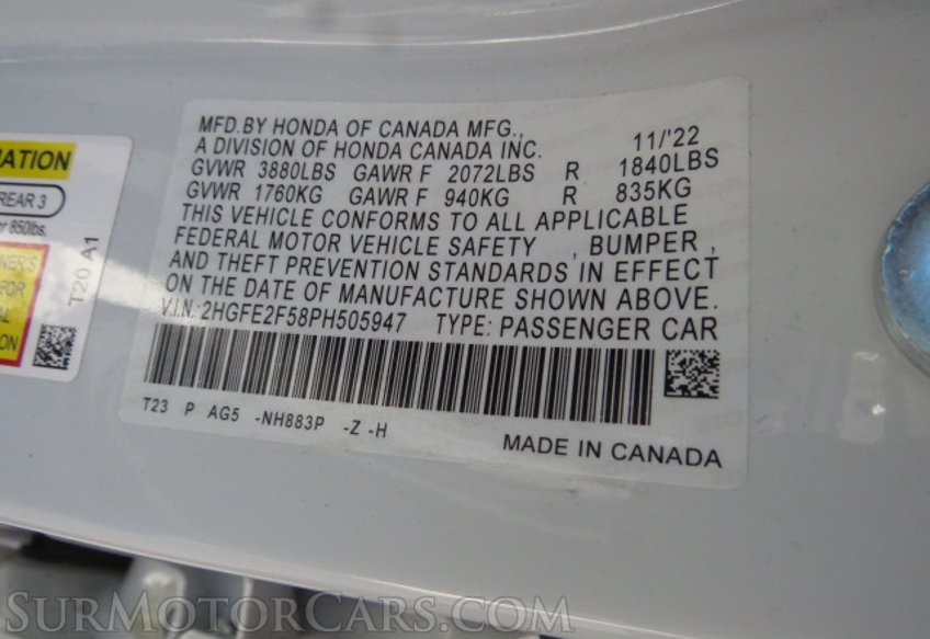 2023 Honda Civic Sedan - Image 49