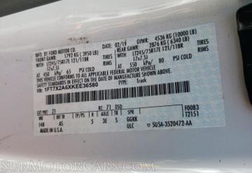 2019 Ford Super Duty F-250 SRW - Image 9