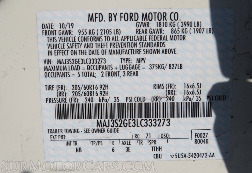 2020 Ford EcoSport - Image 59