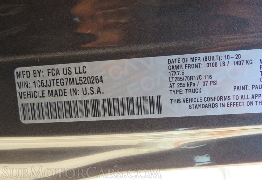 2021 Jeep Gladiator - Image 85