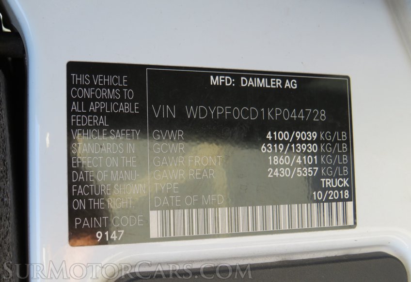 2019 Freightliner Sprinter Cargo Van - Image 49