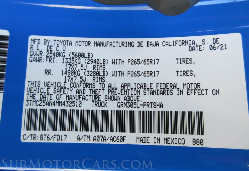 2021 Toyota Tacoma - Image 70