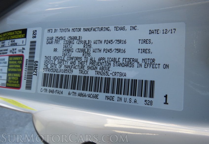 2018 Toyota Tacoma - Image 43