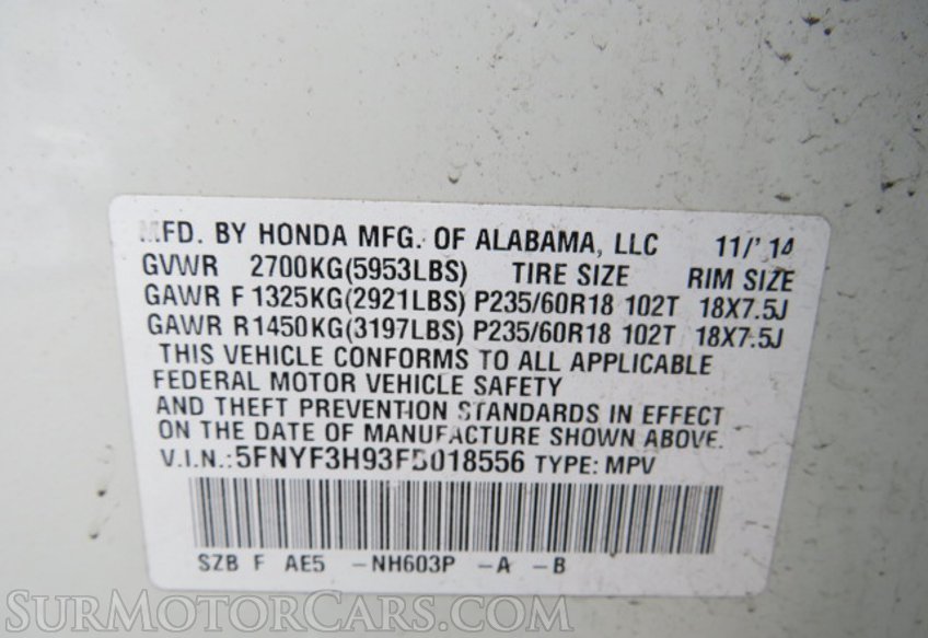 2015 Honda Pilot - Image 52