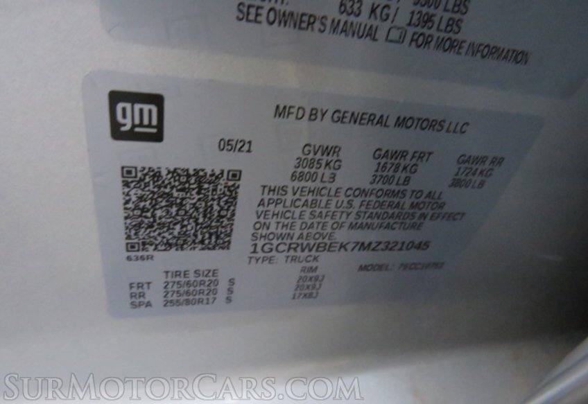 2021 Chevrolet Silverado 1500 - Image 50