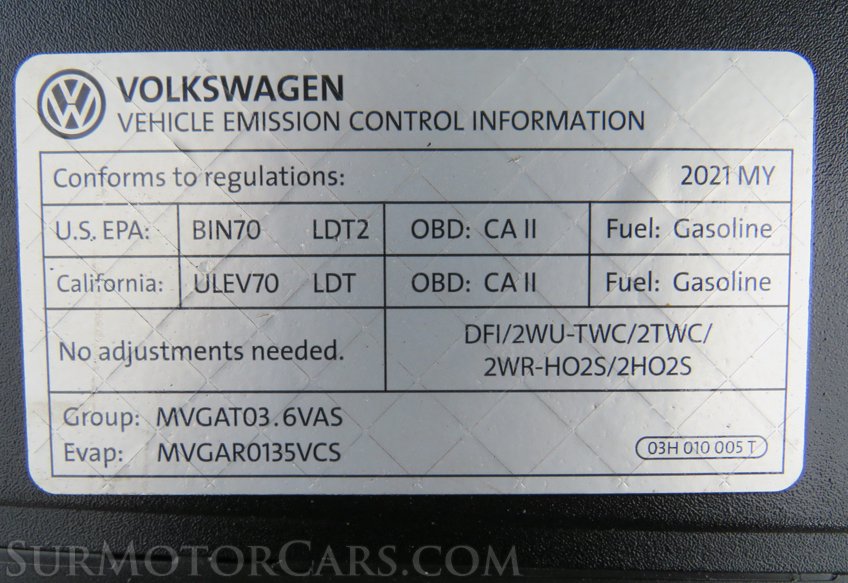 2021 Volkswagen Atlas - Image 53