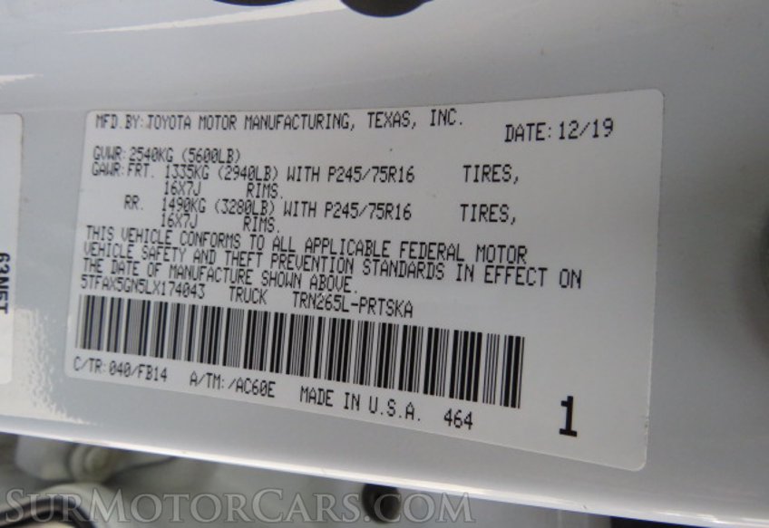 2020 Toyota Tacoma - Image 49