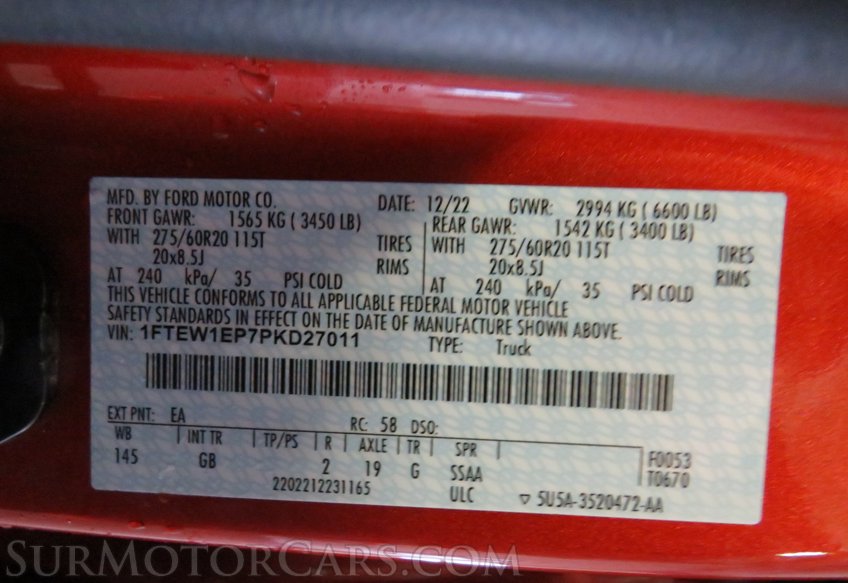 2023 Ford F-150 - Image 73