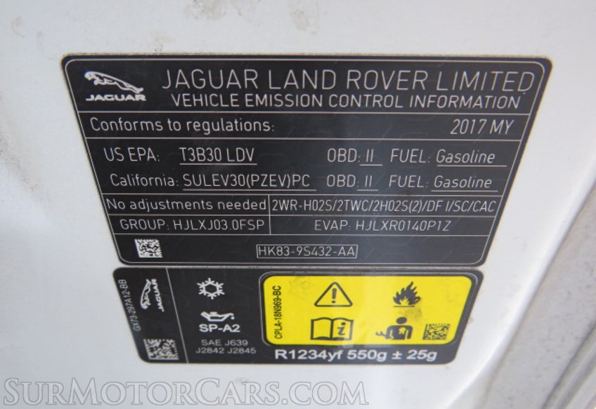 2017 Jaguar F-PACE - Image 55