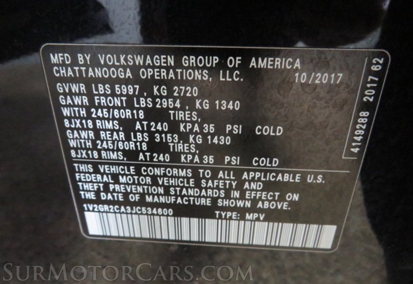 2018 Volkswagen Atlas - Image 55