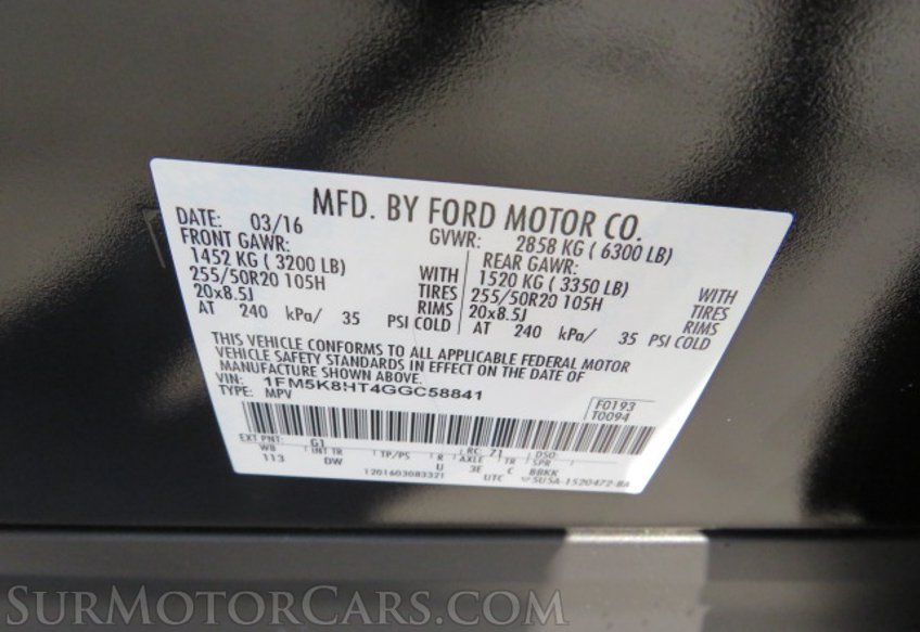 2016 Ford Explorer - Image 62